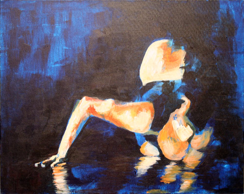 dancer on knees